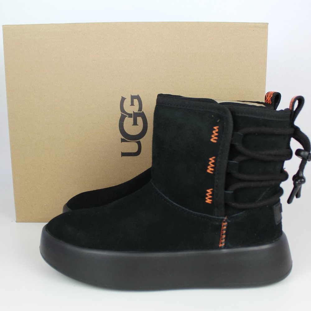 NEW UGG Boom Lined Ankle Boots, Black, US 5, Small Feet